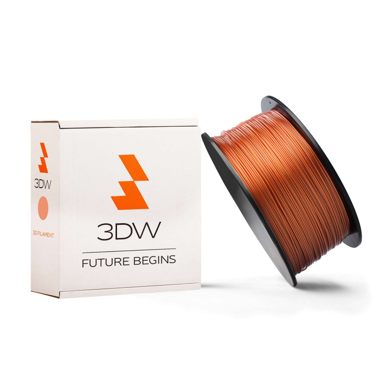 3DW - PLA filament 1,75mm medená, 0,5 kg, tlač 190-210°C