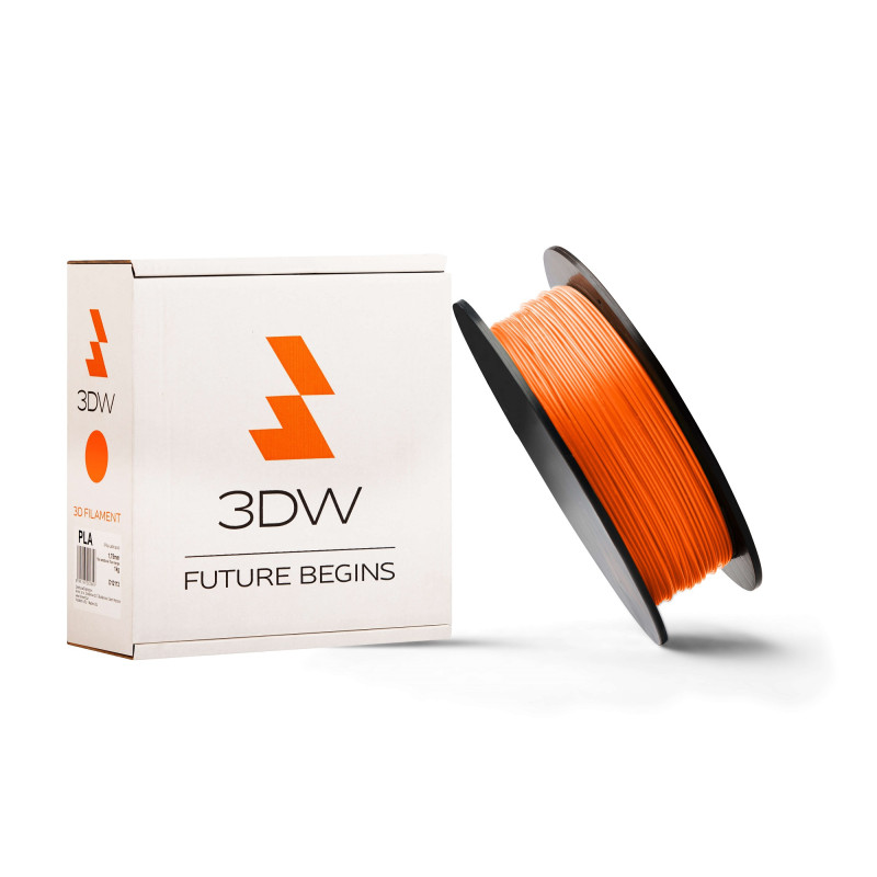 3DW - PLA filament 1,75 mm fluooranž, 0,5 kg, tlač 190-210 ° C