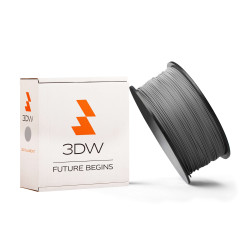 3DW - PLA filament 1,75 mm sivá, 0,5 kg, tlač 190-210 ° C