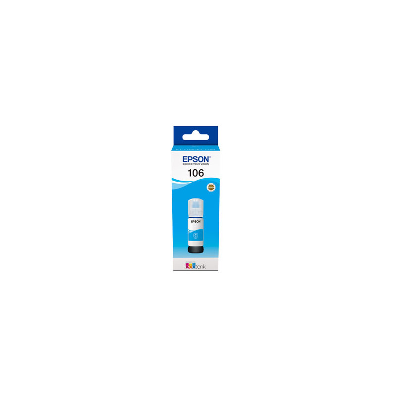 106 EcoTank Cyan ink bottle