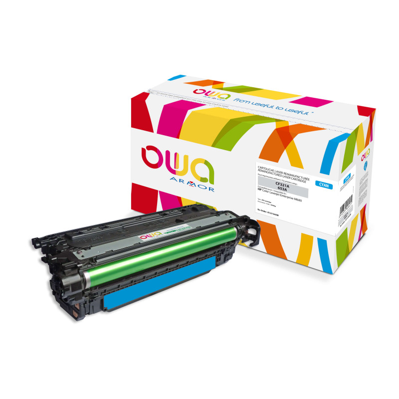 OWA Armor toner kompatibilný HP CF321A, 16500st, modrá/cyan
