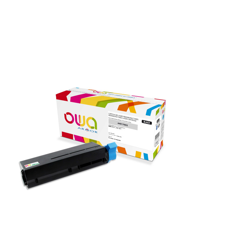 OWA Armor toner kompatibilný s OKI 44917602, 12000st, čierna/black