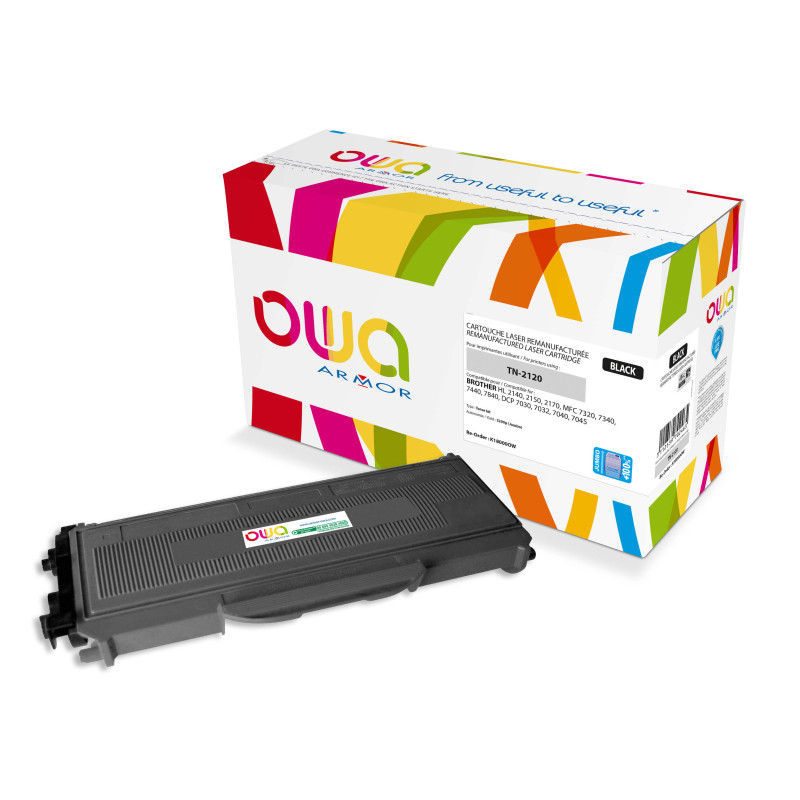 OWA Armor toner kompatibilný s Brother TN-2120, 5200st, JUMBO, čierna/black
