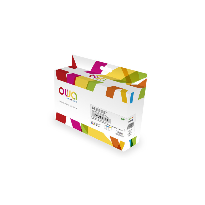 OWA ARMOR ink kompatibilný s Epson (T7021/22/23/24), 4-pack (CMYK), 46ml/3x22ml/2860p/3x2535p