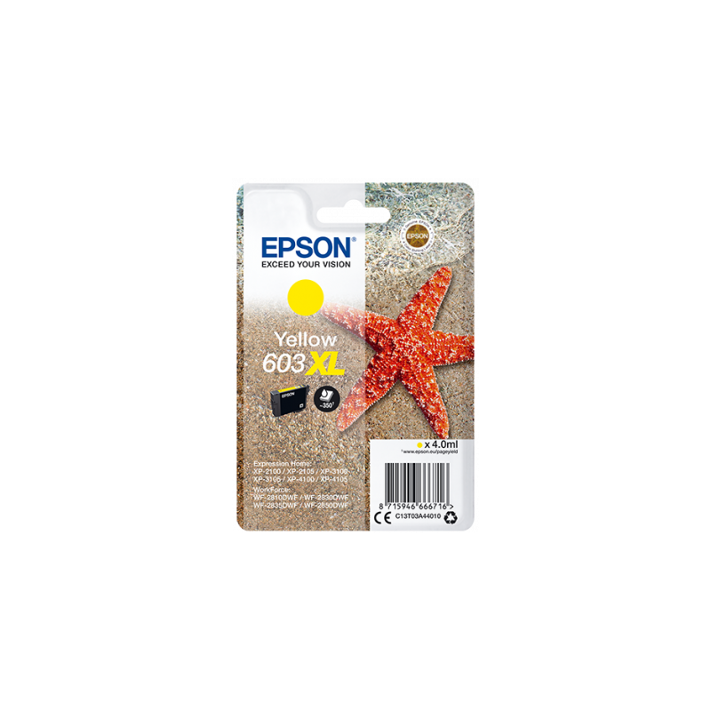 Epson singlepack, Yellow 603XL