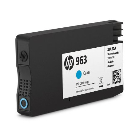 HP 963 ink.  azúrová (3JA23AE)