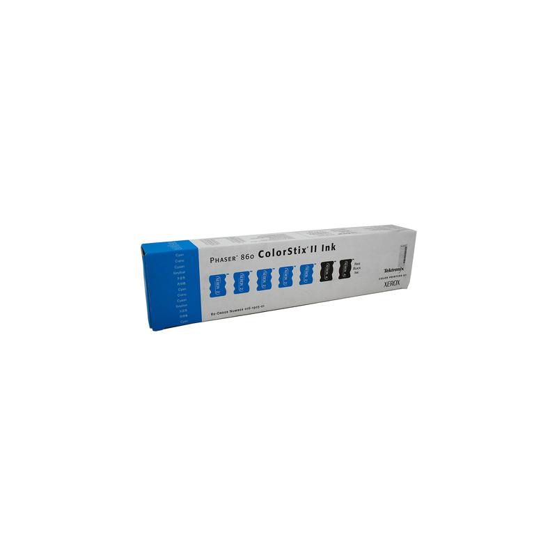 Xerox 5 Cyan toner pre Phaser 860 Color Stix + 2 FREE BLACK