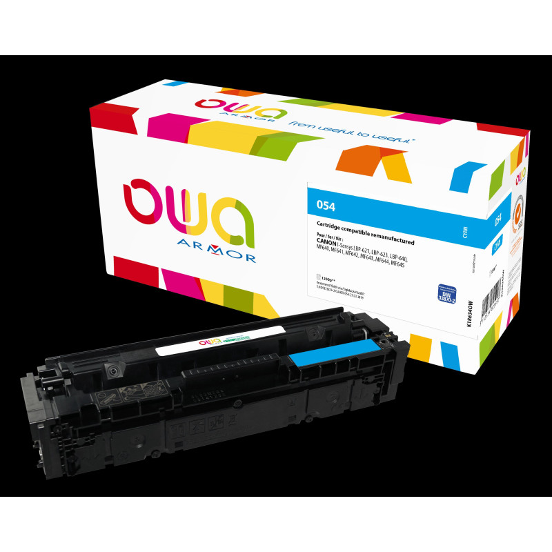 OWA Armor toner kompatibilný s Canon CRG-054 C, 1200st, modrá/cyan