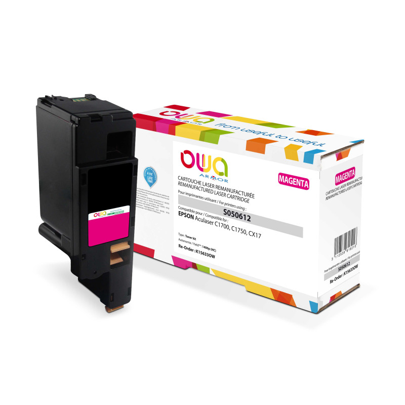 OWA Armor toner kompatibilný s Epson C13S050612, 1400st, červená/magenta