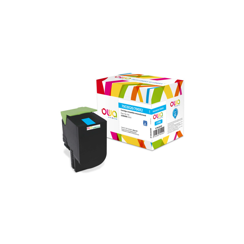 OWA Armor toner kompatibilný s Lexmark 70C2XCE, 4000st, modrá/cyan