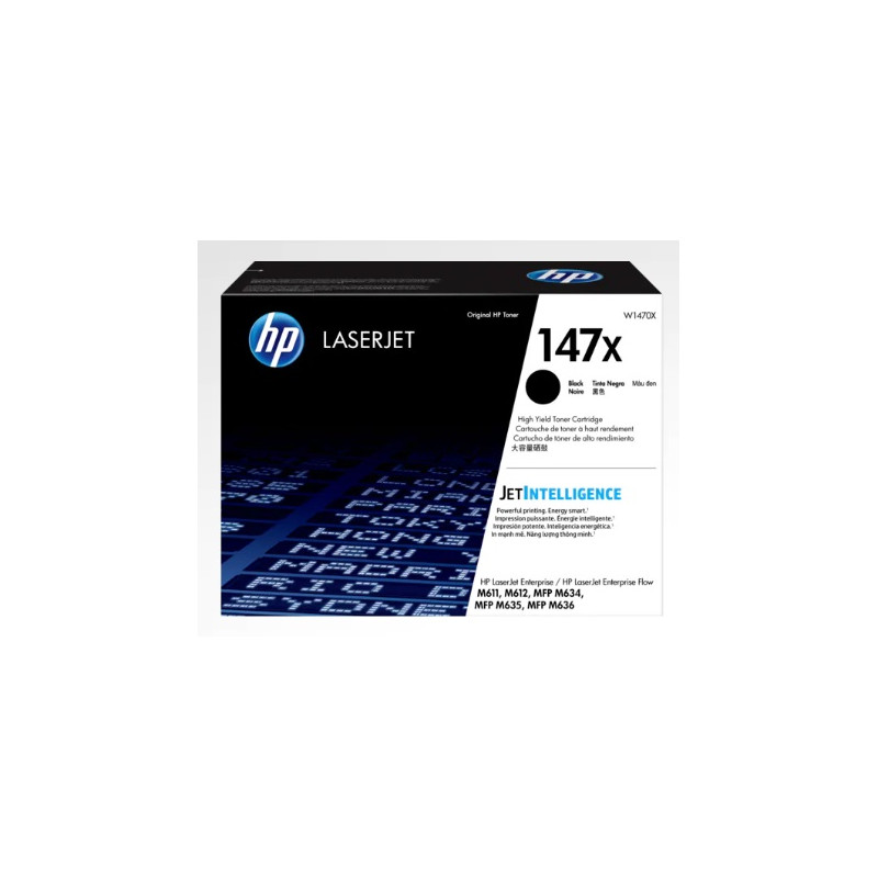 HP 147X LaserJet čierna tonerová kazeta, W1470X