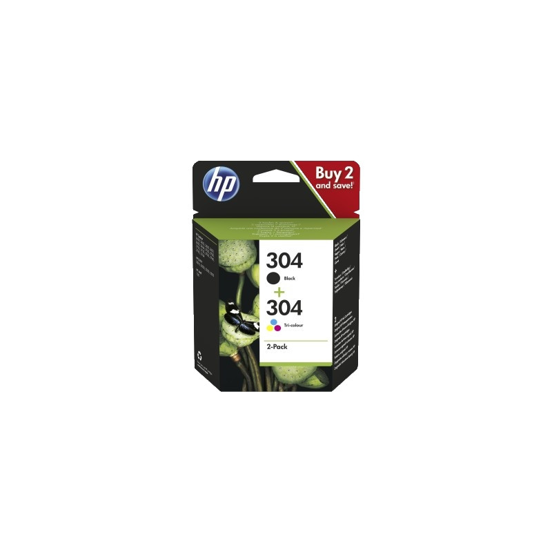 HP 304 čierna+3 farebná, 3JB05AE