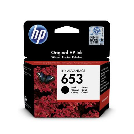 HP 653 čierna atramentová náplň (3YM75AE)