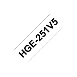 HGE-251, biela / čierna, 24 mm