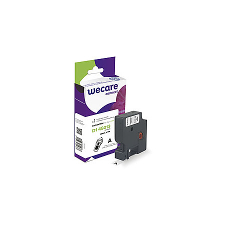 WECARE ARMOR páska kompatibilná s DYMO S0720530, Black/White, 12mm*7m