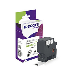 WECARE ARMOR páska kompatibilná s DYMO S0720930, Black/White, 24mm*7m