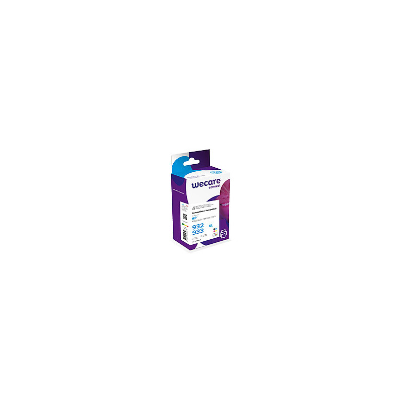 WECARE ARMOR ink sada kompatibilná s HP 932XL+933XL, C2P42AE, CMYK