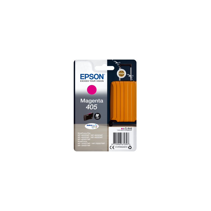 Epson Singlepack Magenta 405 DURABrite Ultra Ink
