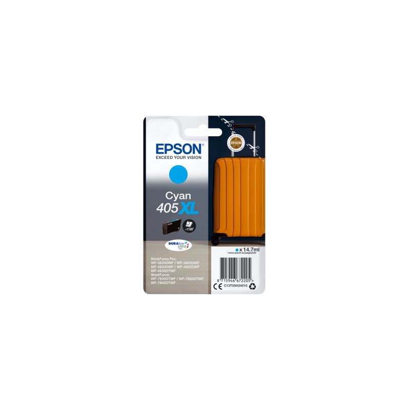 Epson Singlepack Cyan 405XL DURABrite Ultra Ink