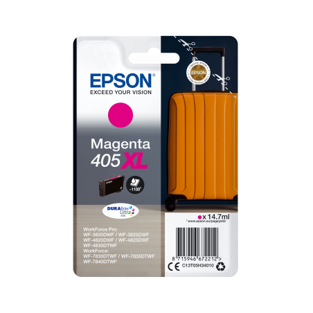 Epson Singlepack Magenta 405XL DURABrite Ultra Ink