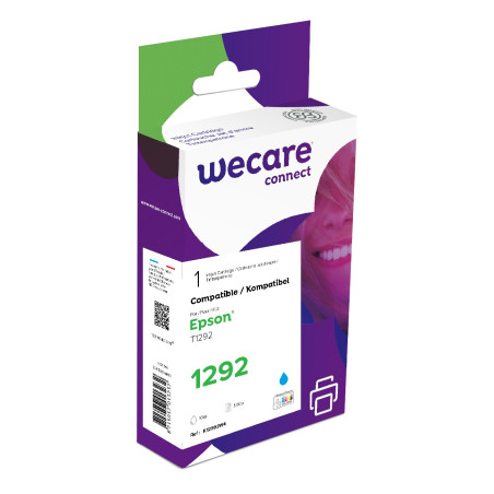 WECARE ARMOR ink kompatibilný s EPSON C13T12924012, modrá/cyan