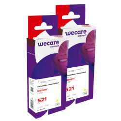 WECARE ARMOR sada ink kompatibilná s CANON CLI521Y 2x10,5 ml, žltá, CLI-521 Y
