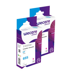 WECARE ARMOR sada ink kompatibilná s HP CZ111AE, 2x12ml, červená/magenta