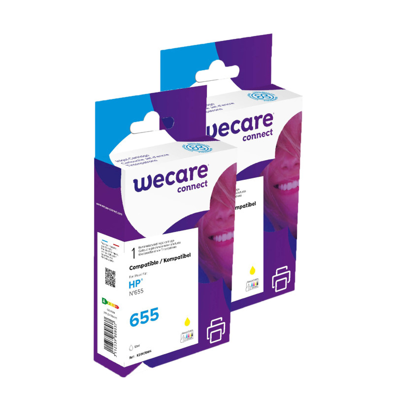 WECARE ARMOR sada ink kompatibilná s HP CZ112AE, 2x12ml, žltá/yellow