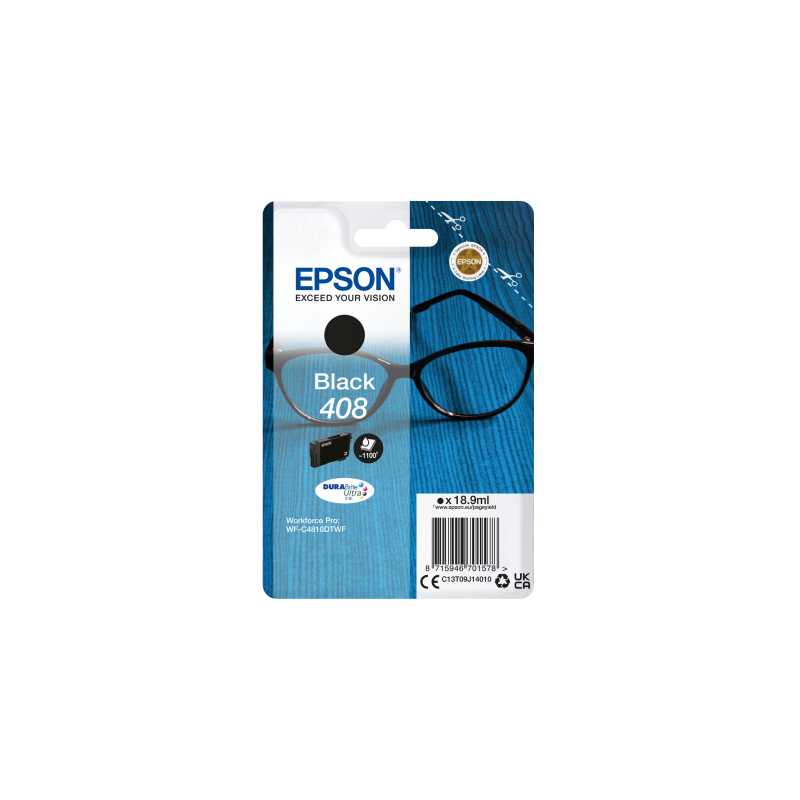 EPSON Singlepack Black 408 DURABrite Ultra Ink