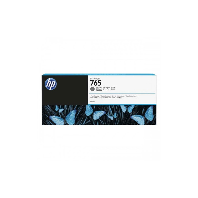 HP 765 tmavo šedá atramentová kazeta, F9J54A