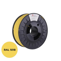Tlačová struna (filament) C-TECH PREMIUM LINE, PLA, zinková žltá, RAL1018, 1,75mm, 1kg