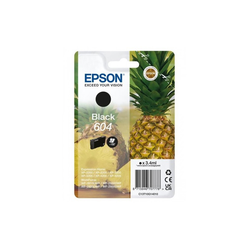 EPSON Singlepack Black 604 Ink