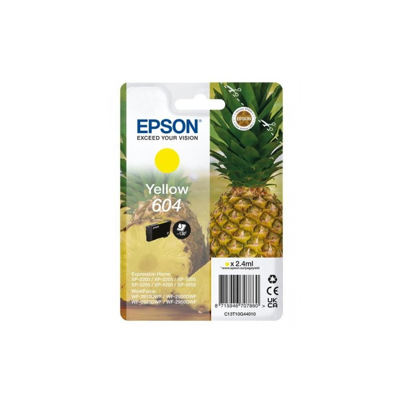 EPSON Singlepack Yellow 604 Ink