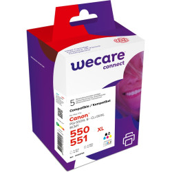 WECARE ARMOR ink sada kompatibilná s Canon PGI550BKXL+CLI551XL, CMYK