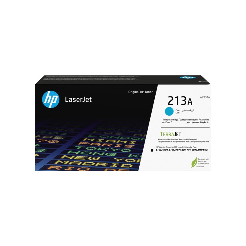 HP W2131A, cyan toner. kazeta HP LaserJet 213A