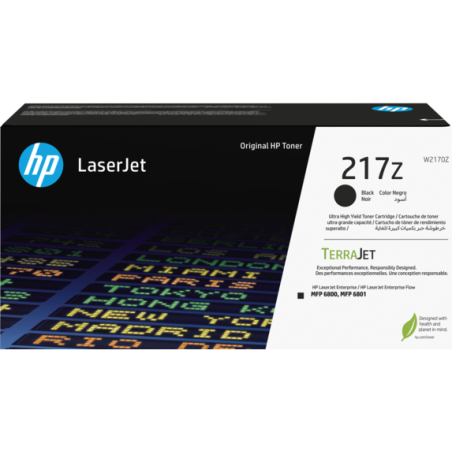 HP W2170Z, čierny toner. kazeta HP LaserJet 217Z