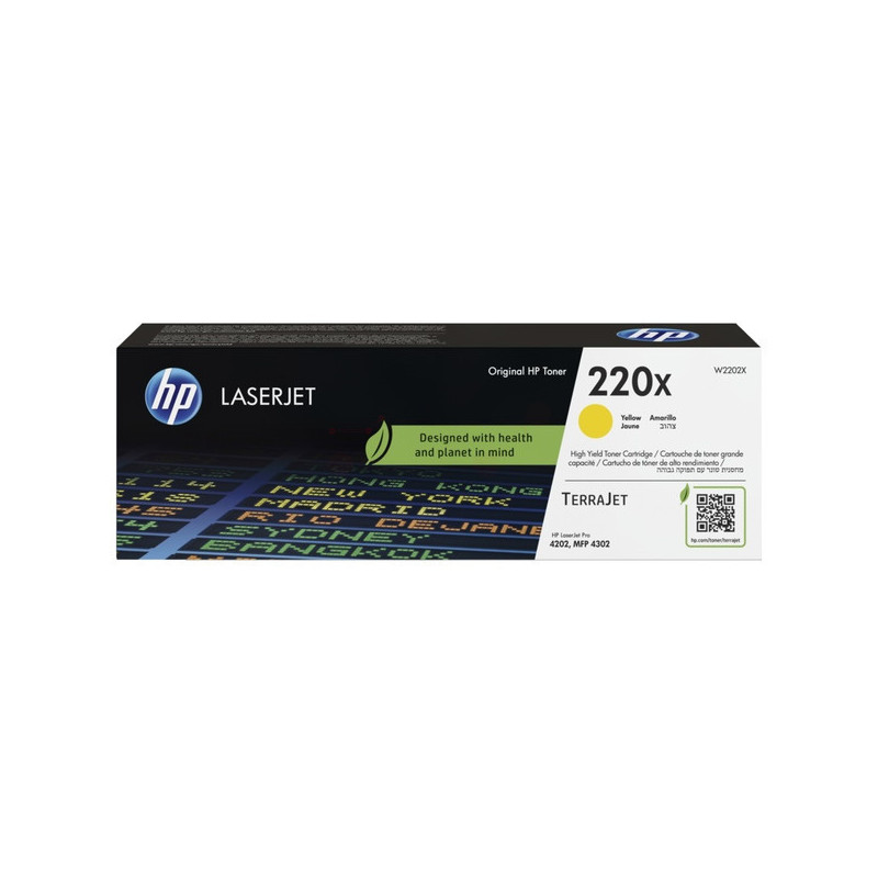 HP W2202X, žltý toner. kazeta HP LaserJet 220X