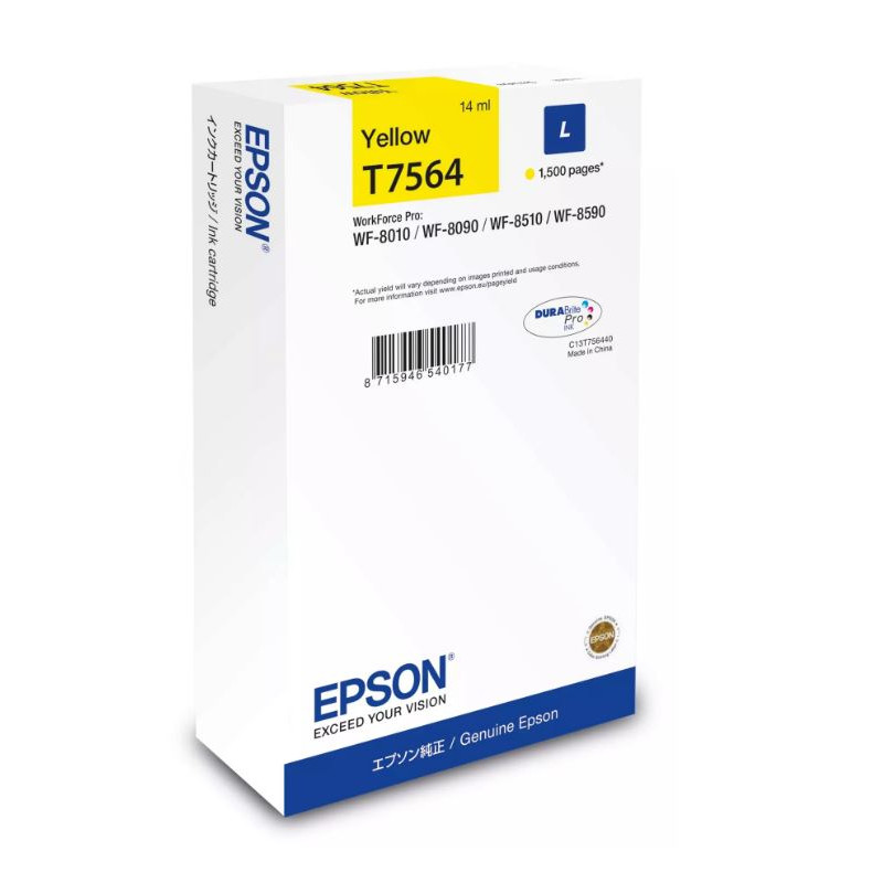 Epson Ink cartridge Yellow DURABrite Pro, size L
