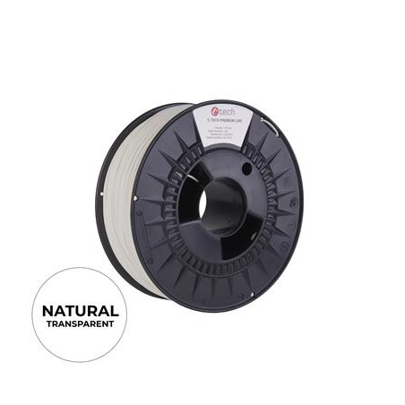 Tlačová struna (filament) C-TECH PREMIUM LINE, ABS, natural, 1,75mm, 1kg