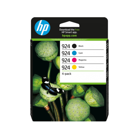 HP 924 - combo pack (čierna, 3farebná), 6C3Z1NE