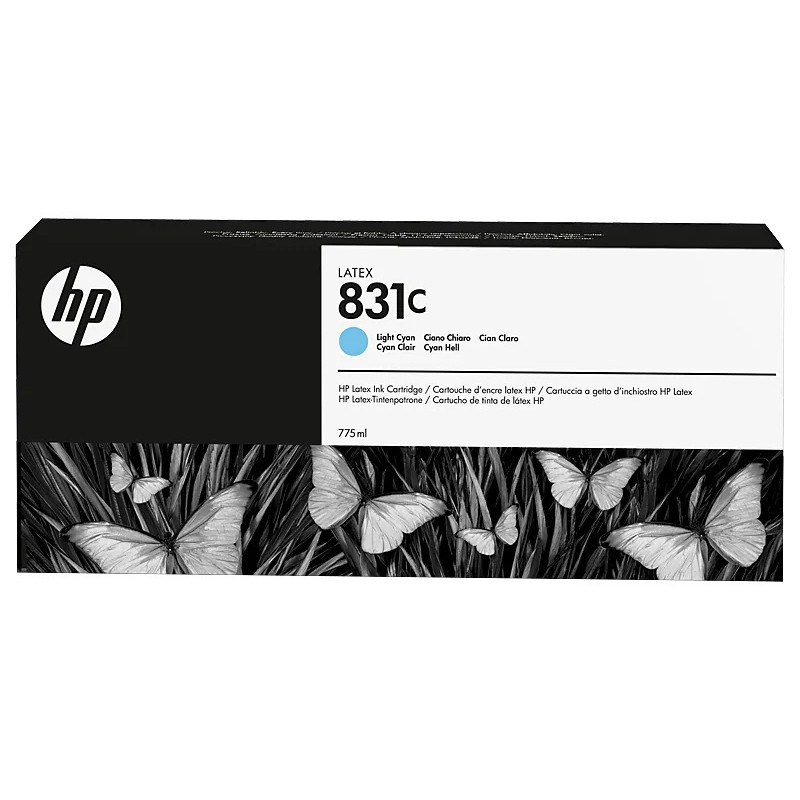 HP 831C ink. latex, 775 ml - svetlo azúrová