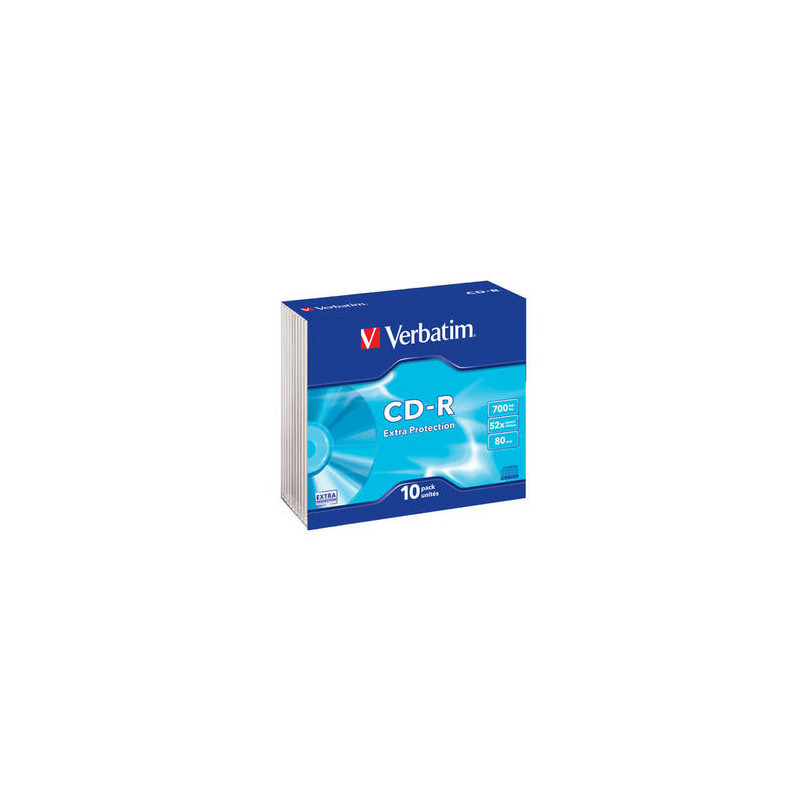 VERBATIM CD-R(10-Pack)Slim/EP/DL/52x/700MB