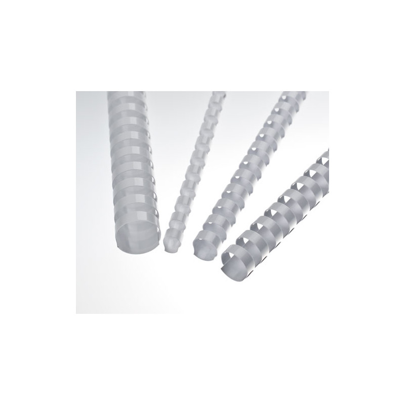 Plastové chrbty 12,5 mm, biele