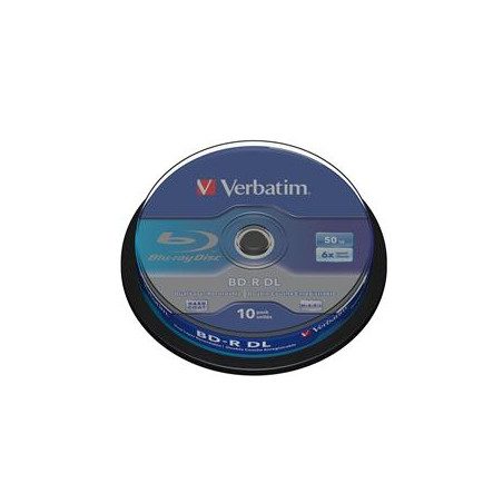 VERBATIM BD-R DL(10-pack) 50GB/6x/spindle