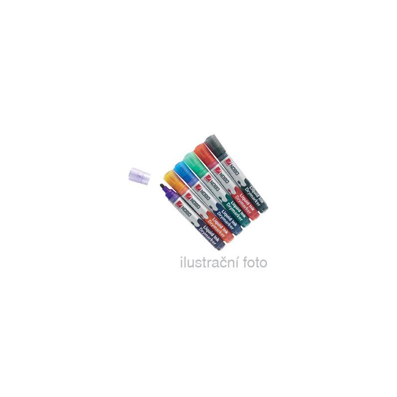 Popisovač NOBO 3-in-1 LIQUID INK tenký, mix