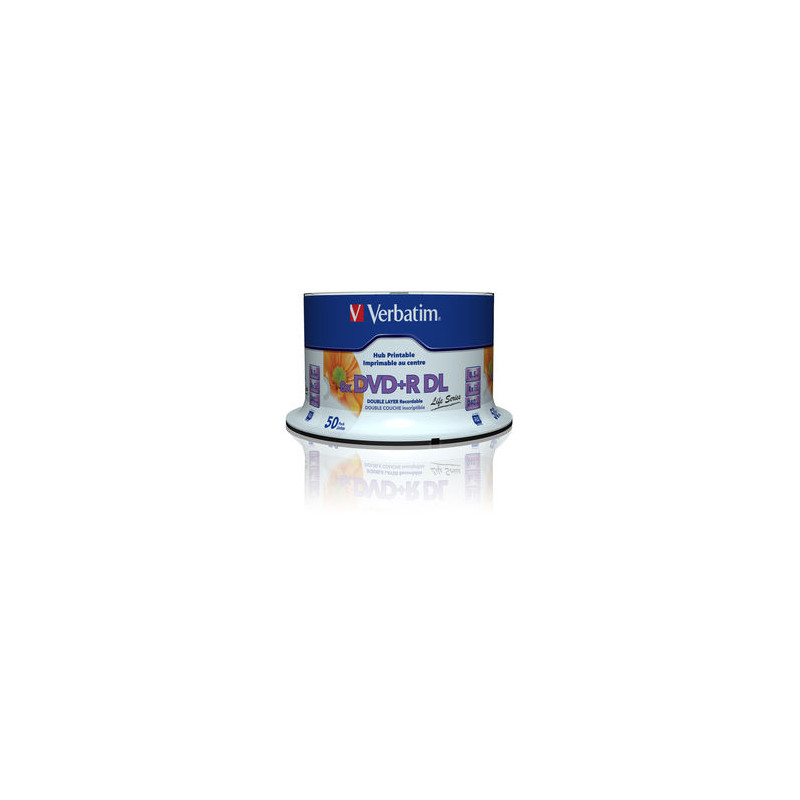 VERBATIM DVD+R DL (8xPrintable, 8,5 GB), 50 cake