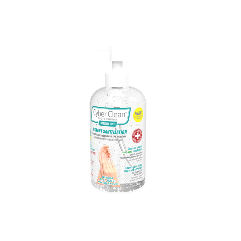 CyberClean POWER GÉL - instant liquid sanitizer 7 oz / 220 ml (47029)