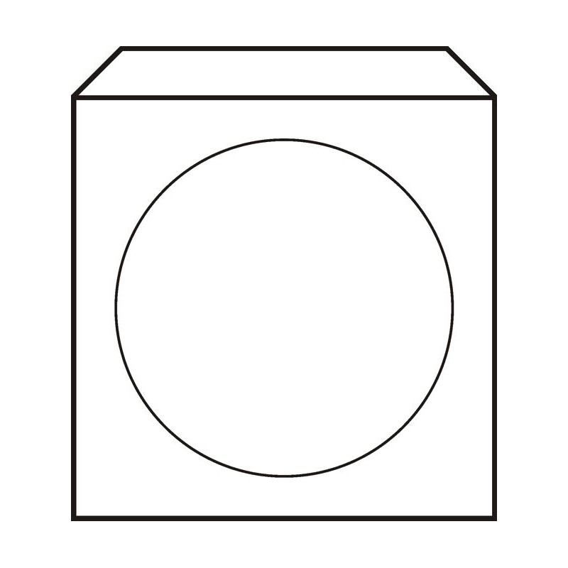 Papierová obálka pre CD alebo DVD s okienkom 50 ks