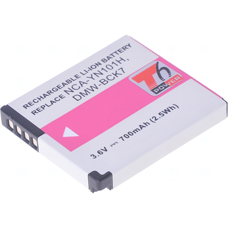 Batéria T6 Power Panasonic DMW-BCK7, DMW-BCK7E, NCA-YN101H, NCA-YN101F, NCA-YN101G, 700mAh, 2,5Wh