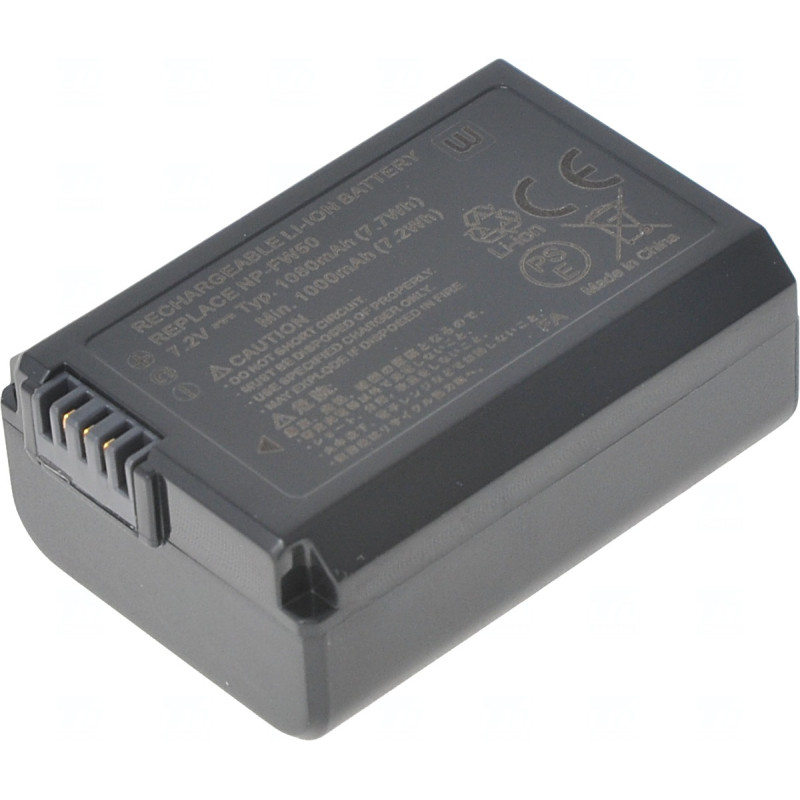 Batéria T6 power Sony NP-FW50, 1080mAh, čierna